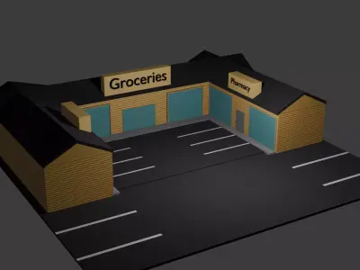 Store complex Free 3D model