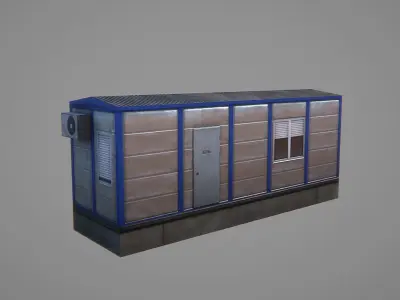 Storeroom 02  Low-poly 3D model