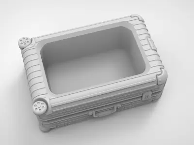 Luggage pattern vase 3D print model