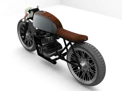 Cafe Racer Bike Free 3D model