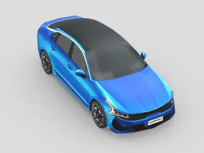 Kia K5 2022 Low-poly 3D model