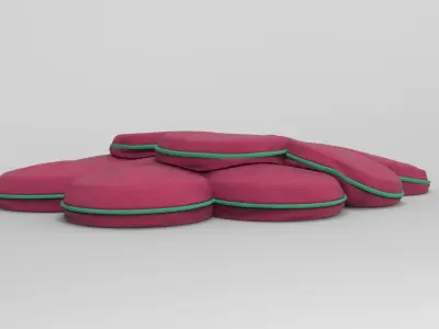 Daisy Pillow 3D model