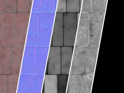 Stone Wall Materials 59- By Sbsar Pbr 4k Seamless Texture