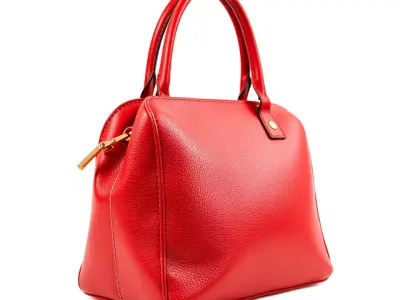 Vibrant Red Handbag model pack Low-poly 3D model