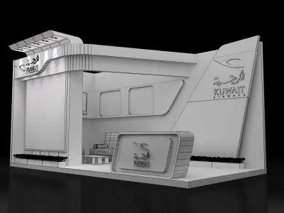 Booth Exhibition Stand a254a  3D model
