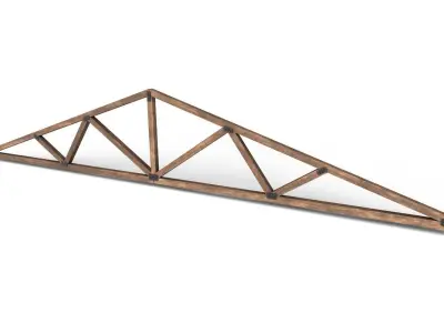 Wooden Trusses M06 Low-poly 3D model