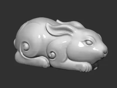 little rabbit 3D print model