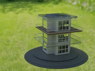 building tall tower 3D model