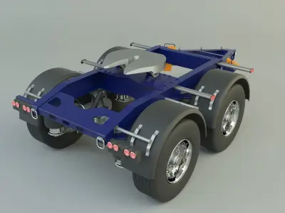 truck trailer 5 model 3D model