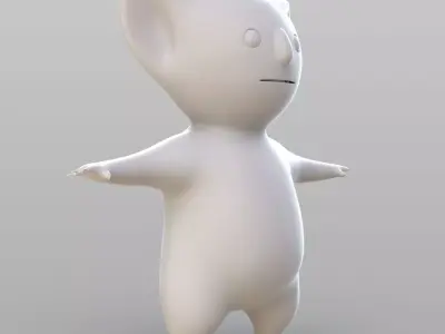 Cartoon Koala 3D model