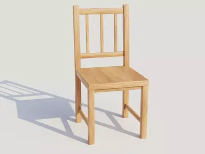 Chair low poly optimized Unreal Engine 4 Low-poly 3D model