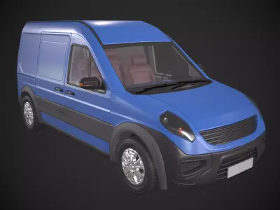 Generic Van Low-poly 3D model