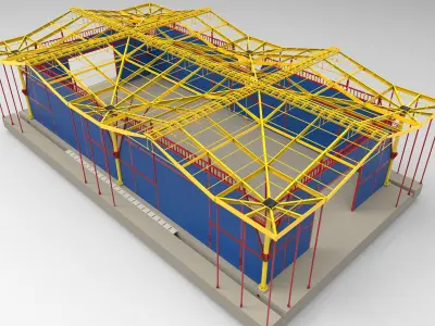 Industrial Building  3D model