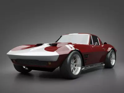 1965 GrandSport Corvette 3D model