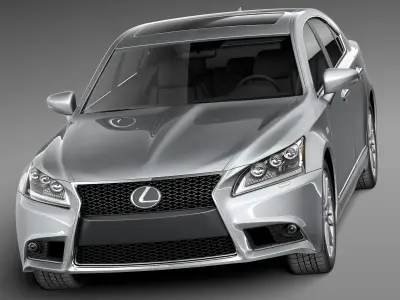 Lexus LS 460 F Sport 2013 3D model