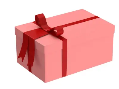 Gift box v4 3D model
