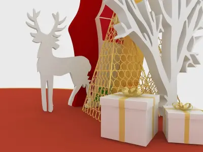 Merry Cristmas Arch 3D model