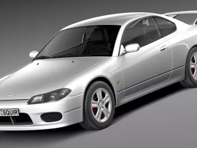 Nissan 240 sx Silvia S15 1999-2002 3D model