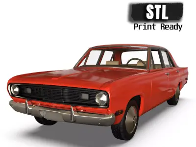 3D file 1971 Valiant Third gen duel 4 Door classic cars  3D print model