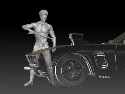 car wash boy 2025 1 3D print model