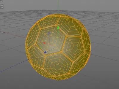 Soccer Ball Low Poly Low-poly 3D model