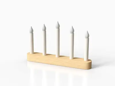 STRALA Led Candlestick Low-poly 3D model