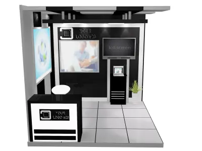 Booth Exhibition Stand a599e 3D model
