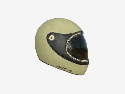 Motorcycle Helmet A01 Brown - Character Fashion Design Low-poly 3D model