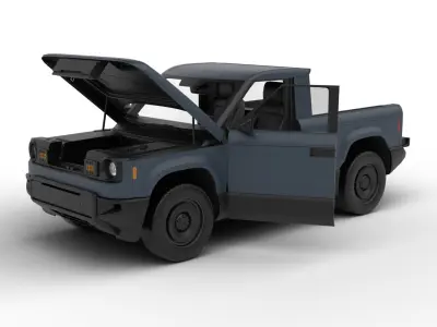Slate Truck EV 2027 HQ 3d model 3D model
