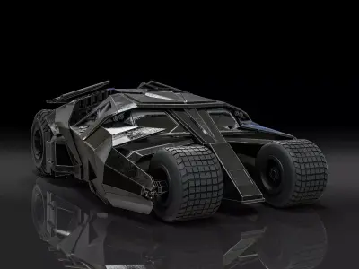 Batmobile - The Dark Knight 3D model