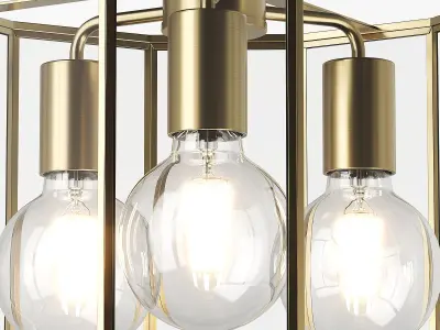 79823x Genni Lightstar ceiling chandelier 3D model