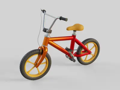 Cartoon Bike PBR 3D model