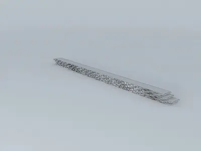 wave panel Free 3D model