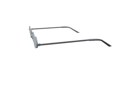 heart shaped glasses   high-poly no textures 3D model