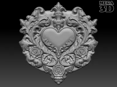 Bas relief Frame 240506 08 3D print model