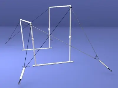 Gymnastics Uneven Bars 3D model