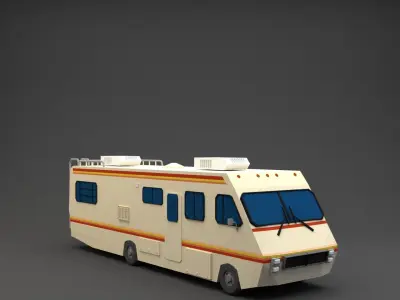 Breaking Bad  Fletwood Rv 1986 3D model