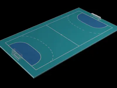 Handball Court 3D model
