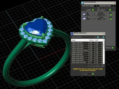Heart Engagment Jewelry Ring 2 3D print model