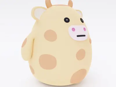 Cartoon Cow 3d model 3D model