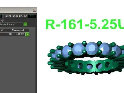 Band Ring 3D print model