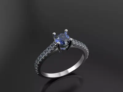 Butterfly cut ring  3D print model
