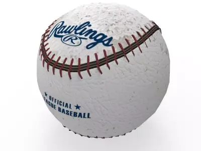 Baseball Low-poly 3D model