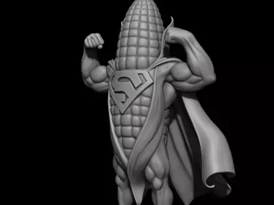 super corn 3D print model