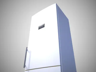 Modern Refrigerator White - Updated for 2021 Low-poly 3D model