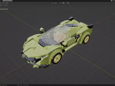 MocBricks3D - MK27003 - Lambo Sian 3D print model
