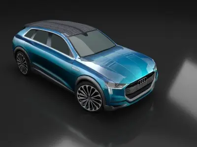 Audi e-tron quattro Concept 2015 Low-poly 3D model