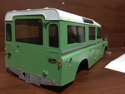 Land Rover 3series Wagon for 1 to 10 rc  3D print model 3D print model