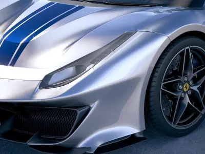 Ferrari 488 Pista Spider 2019 3D model