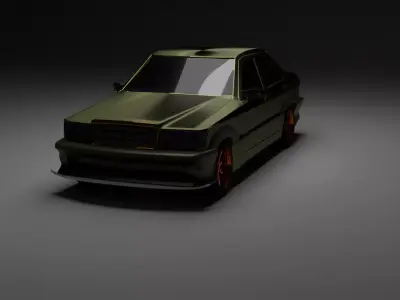 1993 Mercedes-Benz 190-Class 3D model